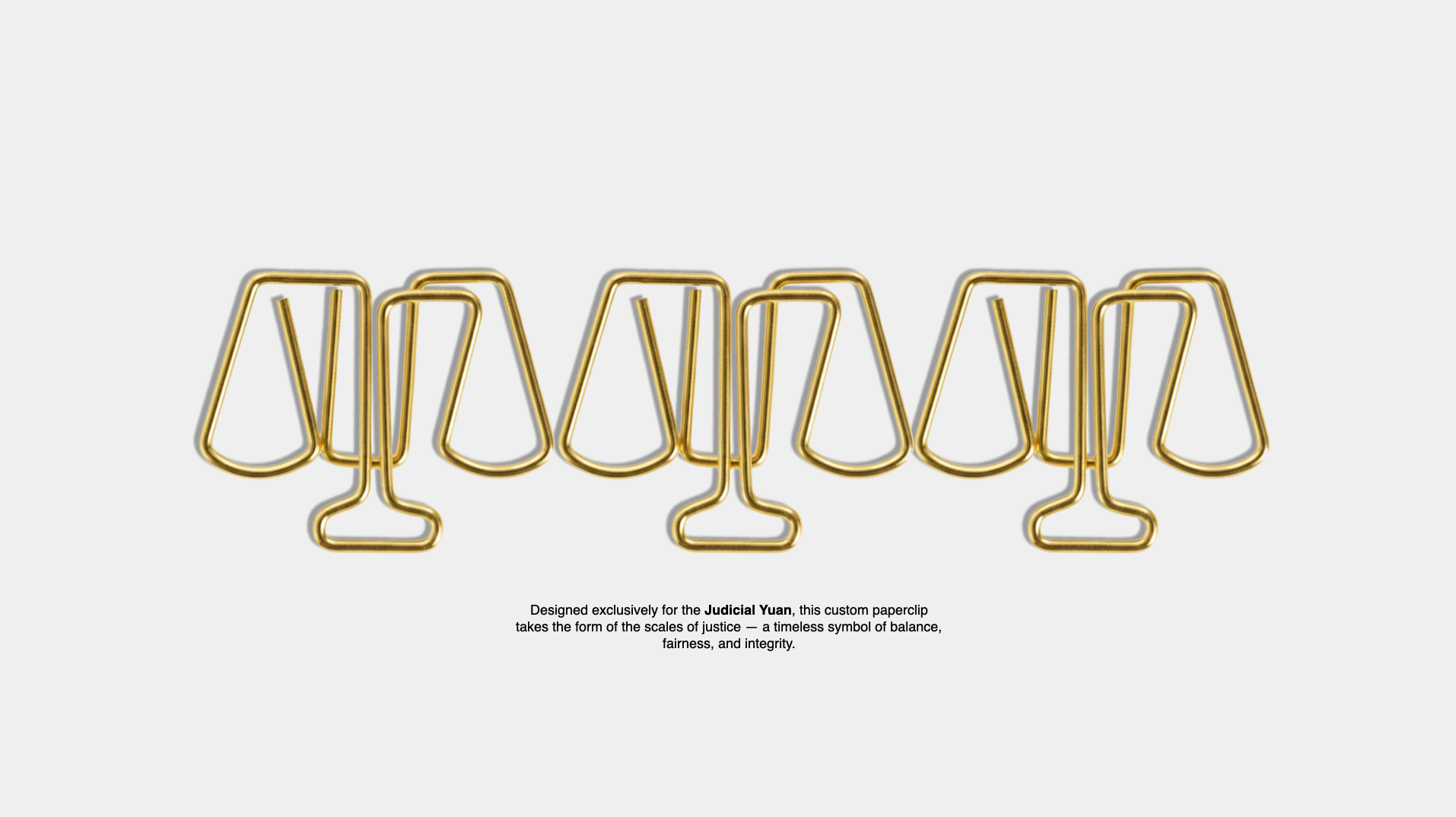 The Shape of Justice：司法院天秤迴紋針